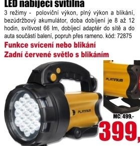 LED svítílna Platinium