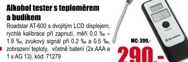Alkohol tester Roadstar AT-600