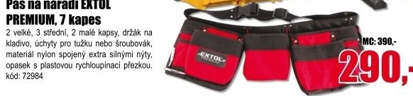 Pás na nářadí Extol Premium