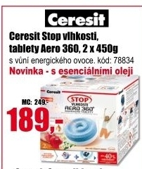 Pohlcovač vlhkosti Aero 360° Ceresit - náhradní tablety