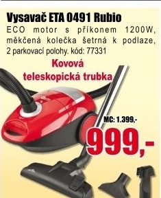 Vysavač Eta 0491 Rubio