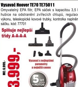 Vysavač Hoover TE70 TE75011