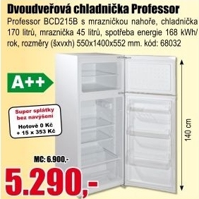 Chladnička Professor BCD215B