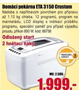 Pekárna Eta 3150 9 0000 Crustum