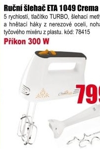 Ruční mixér Eta 1049 9 0000 Crema