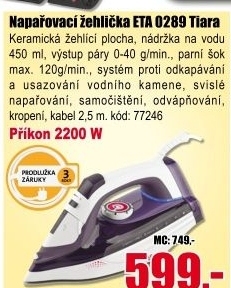 Žehlička Eta 0289 9 0000 Tiara