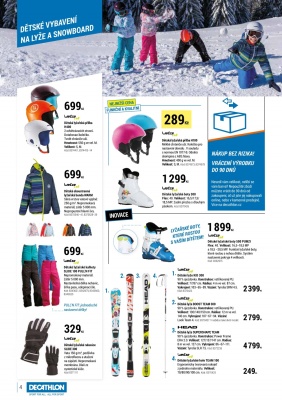 akční leták Decathlon 4.11.2016-3.12.2016