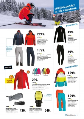 akční leták Decathlon 4.11.2016-3.12.2016