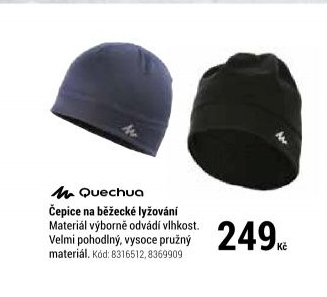 ČEPICE NA SPORTOVNÍ BĚŽECKÉ LYŽOVÁNÍ ČERNÁ