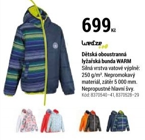 CHLAPECKÁ OBOUSTRANNÁ BUNDA MODRÁ