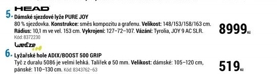 DÁMSKÉ SJEZDOVÉ LYŽE PURE JOY ČERNÉ