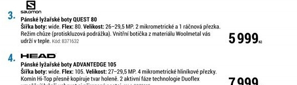 PÁNSKÉ LYŽAŘSKÉ BOTY QUEST 80 ČERNÉ