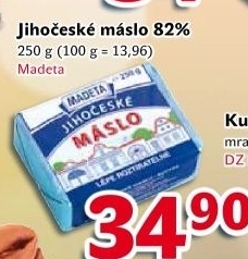 Máslo Jihočeské Madeta