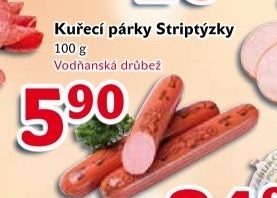 Párky kuřecí striptýzky Vodňanské kuře
