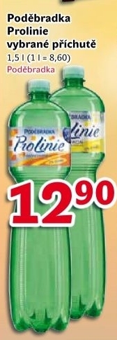 Ochucená voda Poděbradka Prolinie