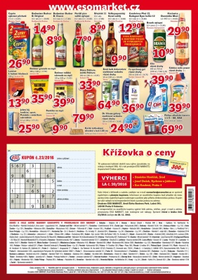 akční leták ESO MARKET 9.11.2016-20.11.2016