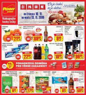 akční leták Penny Market 10.11.2016-13.11.2016