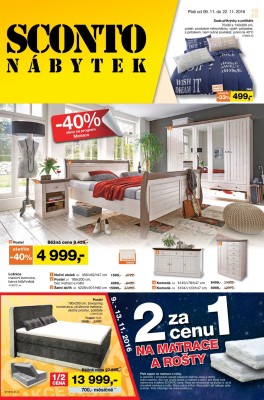 akční leták Sconto nábytek 9.11.2016-22.11.2016