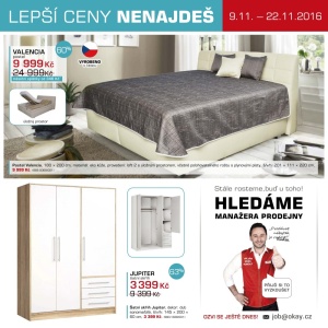 akční leták Jena nábytek 9.11.2016-22.11.2016