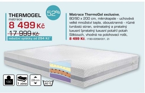 ThermoGel exclusive (200x80x27, potah art climatic)