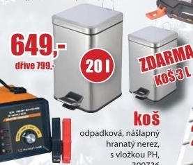 Nerezový odpadkový koš