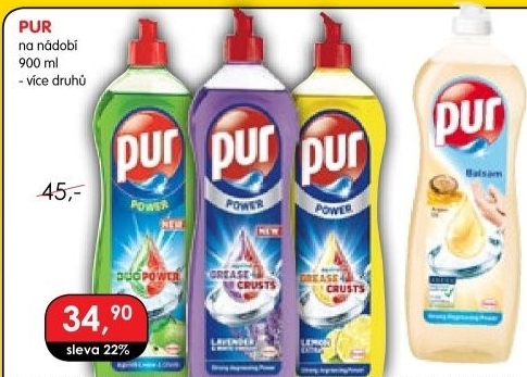 Prostředek na nádobí Pur