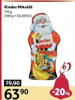 Čokoládový Mikuláš Kinder