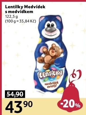 Čokoládový medvídek s lentilkami Orion