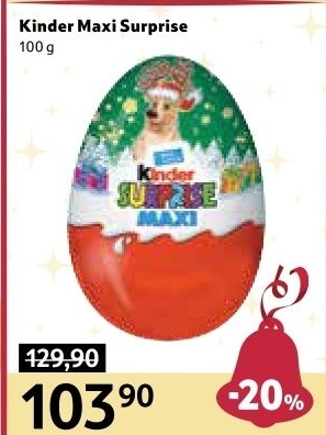 Čokoládové vajíčko s překvapením Maxi Kinder Surprise