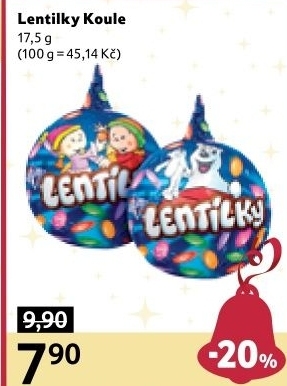 Koule čokoládové s lentilkami Orion