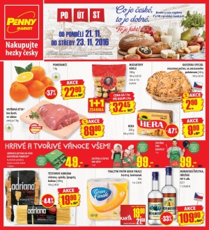 akční leták Penny Market 21.11.2016-23.11.2016