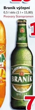 Pivo světlé výčepní 10° Braník
