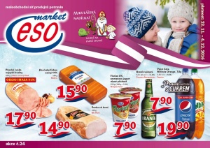 akční leták ESO MARKET 23.11.2016-4.12.2016
