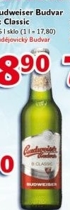 Pivo světlé výčepní B: Classic Budweiser Budvar