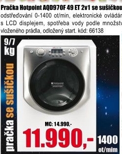 Pračka se sušičkou Hotpoint AQD970F 49 ET