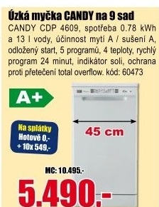 Myčka CDP 4609 EVO Space Candy