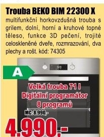 Multifunkční vestavná trouba Beko BIM 22300 X