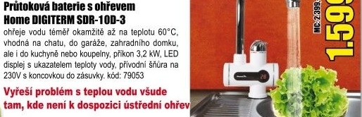 Baterie s elektrickým ohřevem Digiterm Homelife