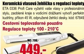 Žehlička na vlasy ETA 0336 9 0000 Profi Care