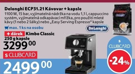 Kávovar ECP31.21 Delonghi