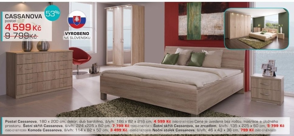 Cassanova 180/200 (dub bardolino)