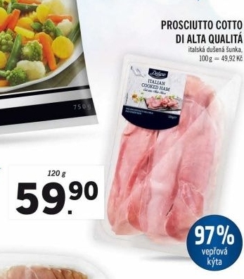 Šunka Prosciutto Cotto di Alta Qualita Deluxe