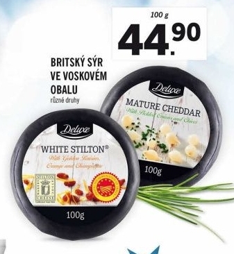 Sýr Britský ve voskovém obalu Deluxe