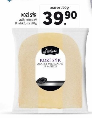 Zrající kozí sýr Deluxe