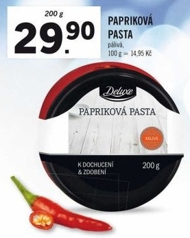Pasta pikantní papriková Deluxe