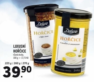 Luxusní hořčice Deluxe
