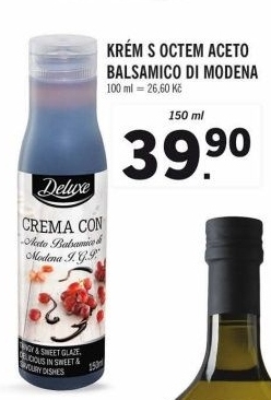 Dresink s octem Aceto Balsamico Di Modena Deluxe