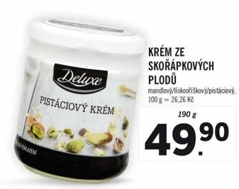 Krém ze skořápkových plodů Deluxe