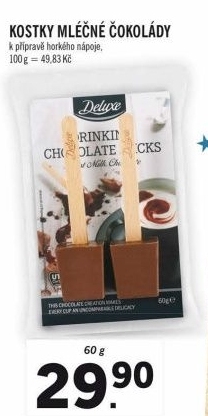 Čokoláda kostka do mléka Deluxe