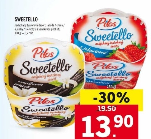 Dezert nadýchaný tvarohový Sweetello Pilos